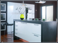 alaska white high gloss kitchen