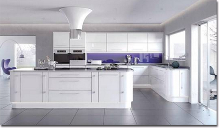 lusso white fitted kitchen